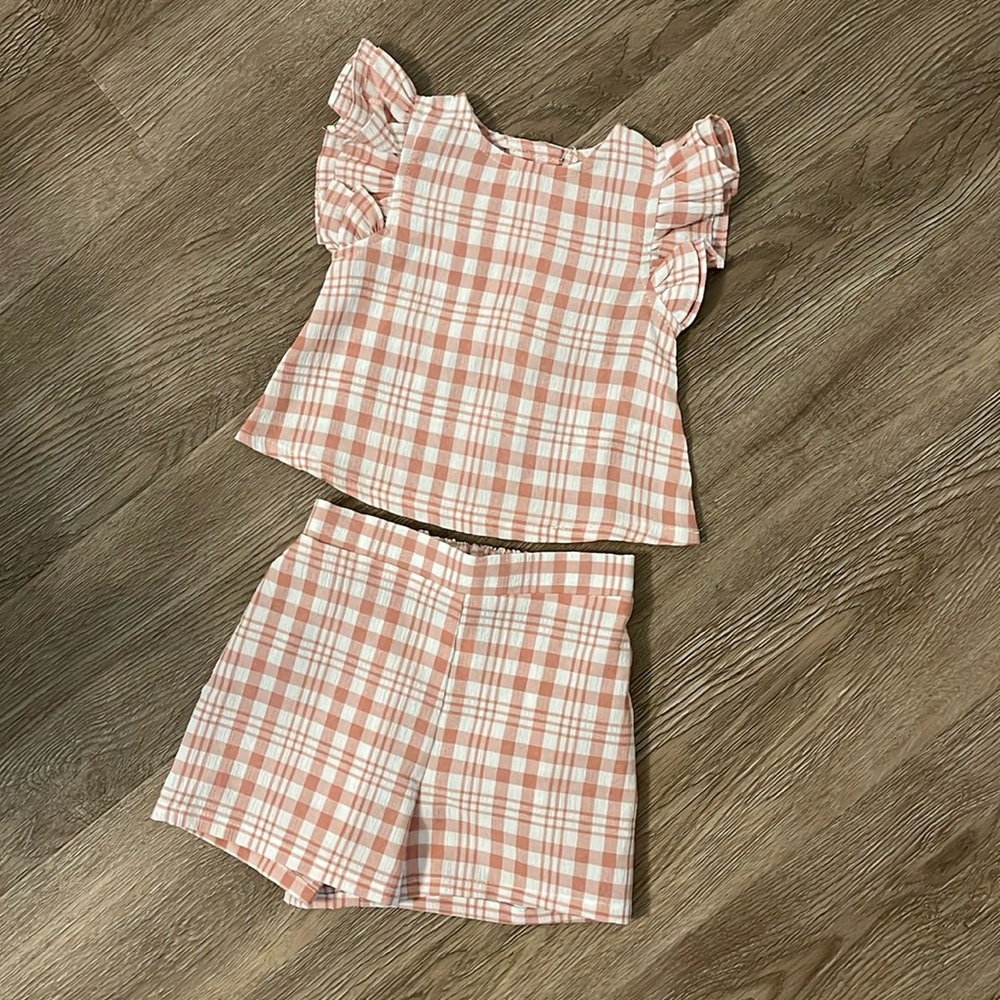 Pink Plaid Set